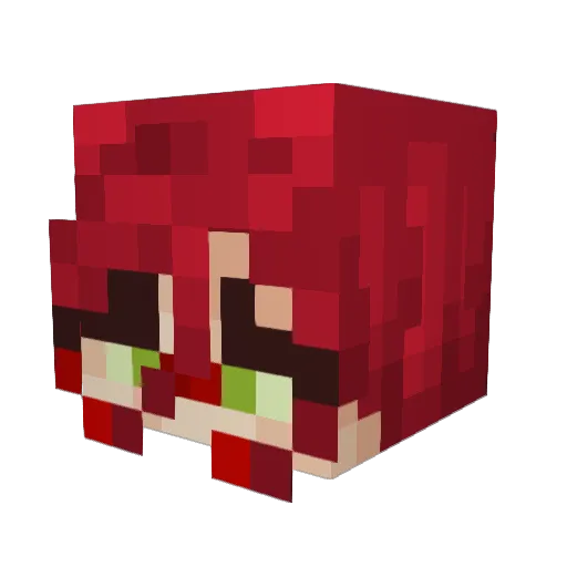 ChouchouFifan04 Minecraft avatar head, 3D render