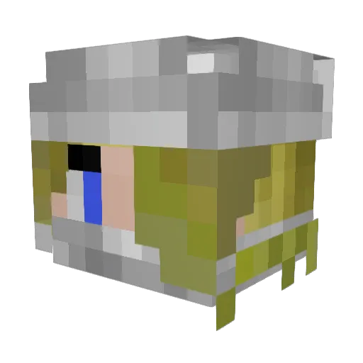 ChoudCloud Minecraft avatar head, 3D render