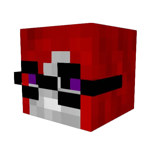 Choulsea Minecraft avatar head, 3D render