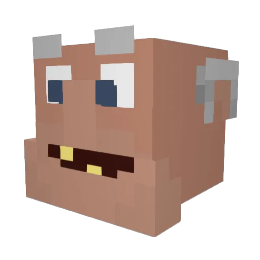 ChoupiGang Minecraft avatar head, 3D render