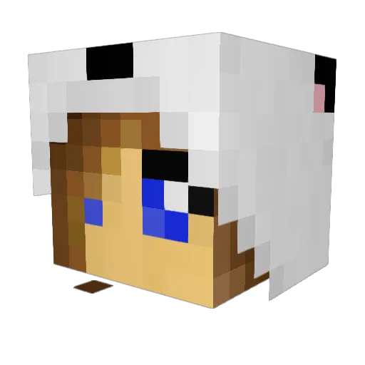ChoupyGame Minecraft avatar head, 3D render