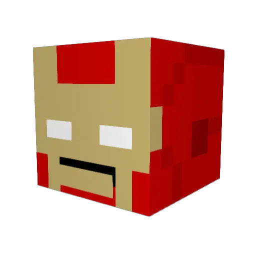 Chouu0609 Minecraft avatar head, 3D render
