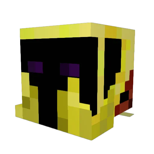ChowFun2012 Minecraft avatar head, 3D render