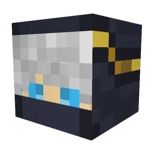 ChowLP Minecraft avatar head, 3D render