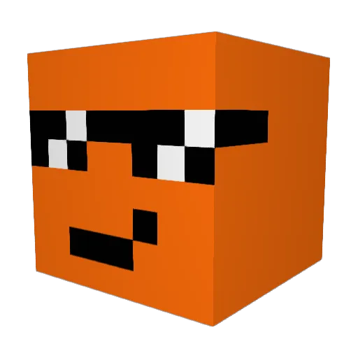 ChowTangerine Minecraft avatar head, 3D render