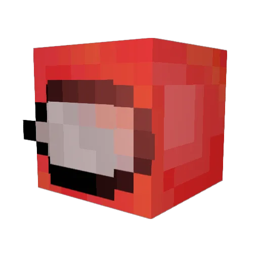 Chowchoww Minecraft avatar head, 3D render