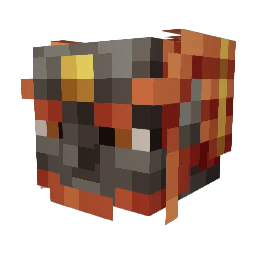 Chowchris Minecraft avatar head, 3D render