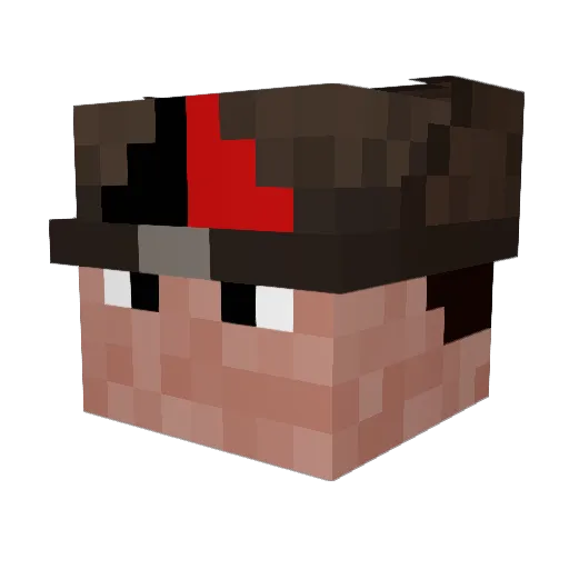 Chowderpat Minecraft avatar head, 3D render