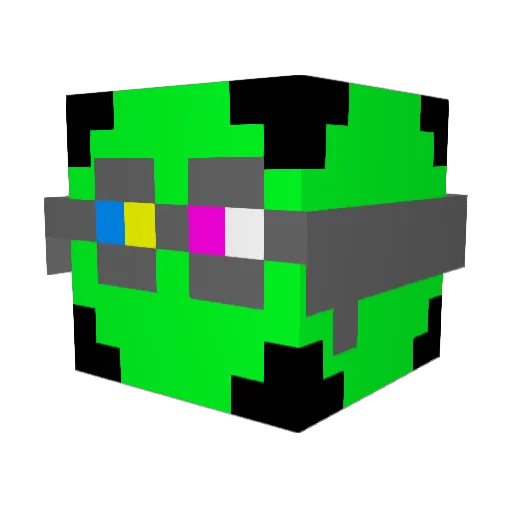 Choxy4 Minecraft avatar head, 3D render