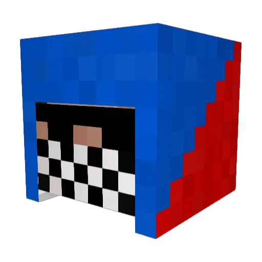 Choya429 Minecraft avatar head, 3D render
