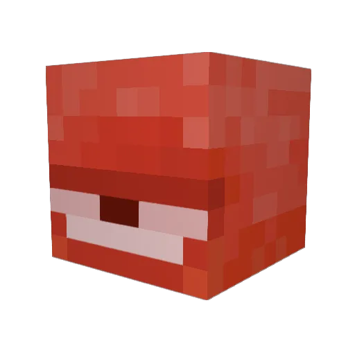 Choyche Minecraft avatar head, 3D render