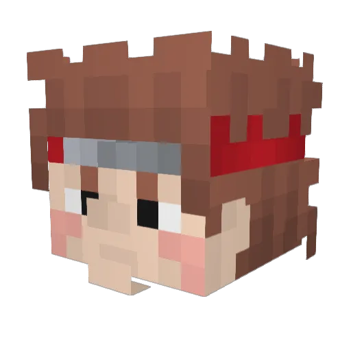 Choza_Akimichi Minecraft avatar head, 3D render