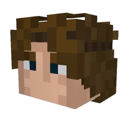ChozandSeb Minecraft avatar head, 3D render