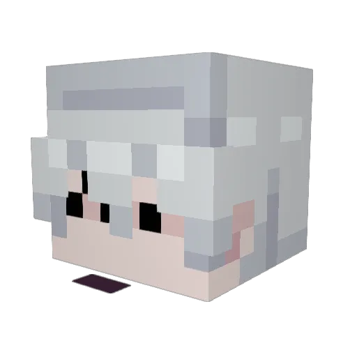 Chozg Minecraft avatar head, 3D render