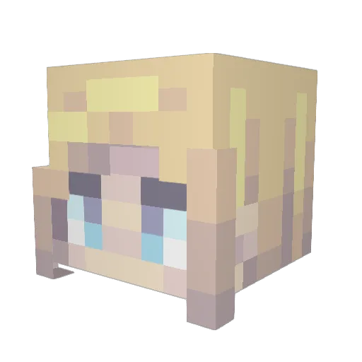 ChozoSpirit9 Minecraft avatar head, 3D render