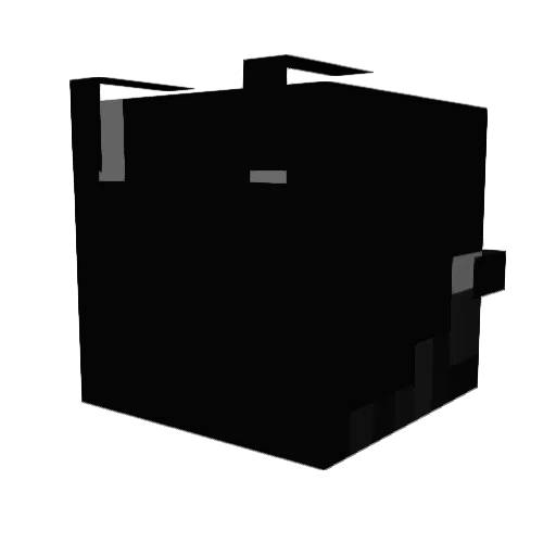Chqllenger Minecraft avatar head, 3D render