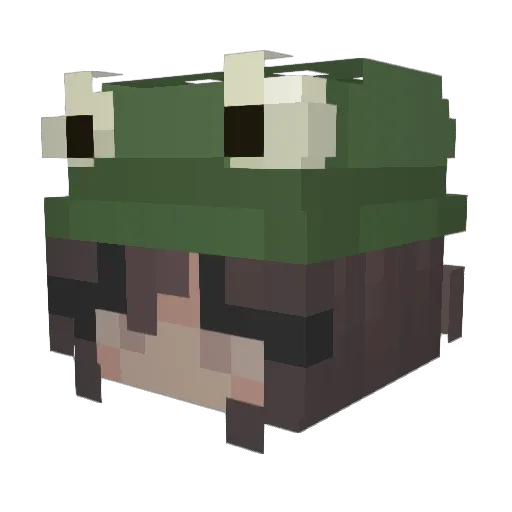Chqrlotteh Minecraft avatar head, 3D render