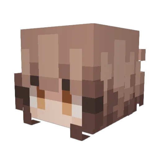Chqvnn Minecraft avatar head, 3D render