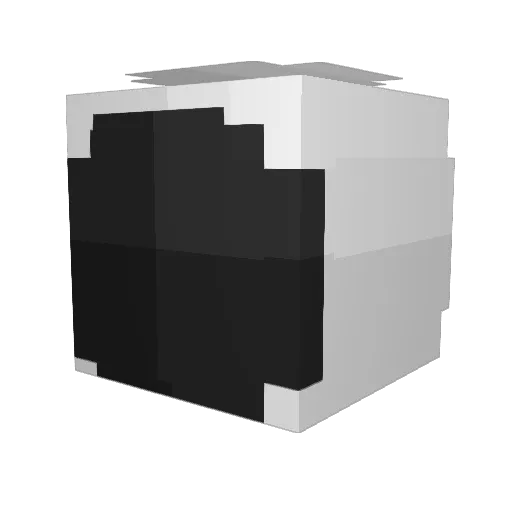 Chqxs Minecraft avatar head, 3D render