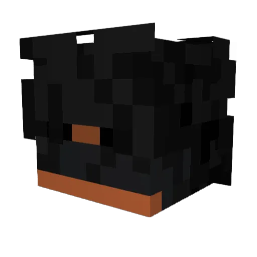Chr0maticc Minecraft avatar head, 3D render