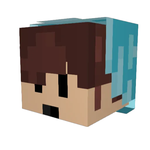 Chr1s_Z Minecraft avatar head, 3D render