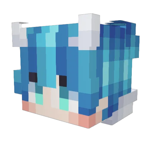 Chrd_ks Minecraft avatar head, 3D render