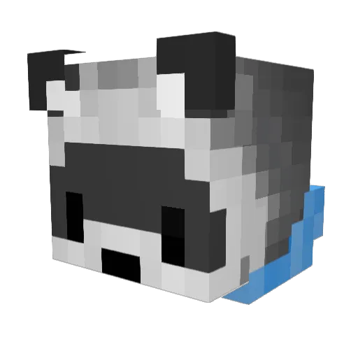 Chreeesss Minecraft avatar head, 3D render