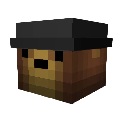Chreller Minecraft avatar head, 3D render