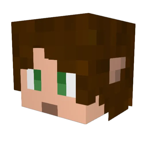 Chri87 Minecraft avatar head, 3D render