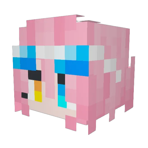ChriSSS_SSS Minecraft avatar head, 3D render