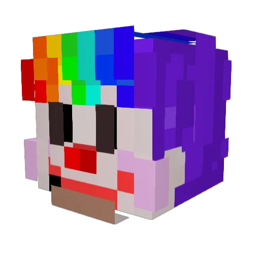 ChriSter_ Minecraft avatar head, 3D render