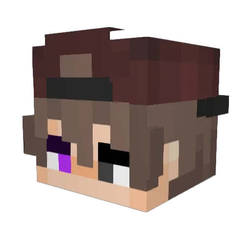 Chridez Minecraft avatar head, 3D render