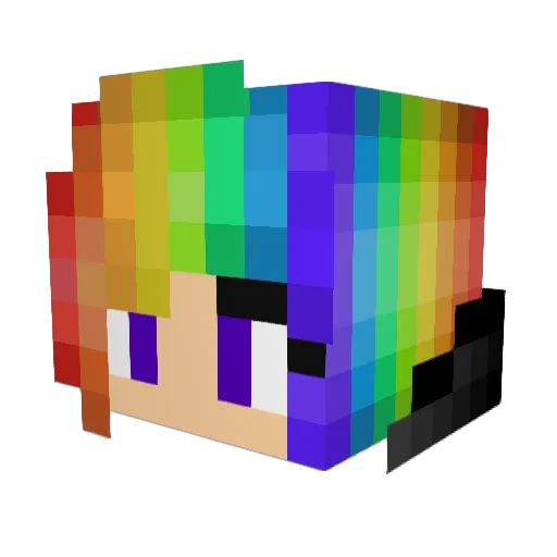 Chriisssy Minecraft avatar head, 3D render