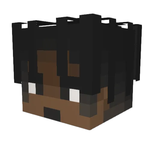 Chrille951 Minecraft avatar head, 3D render