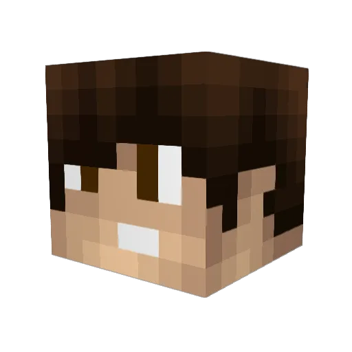 Chrioteez Minecraft avatar head, 3D render