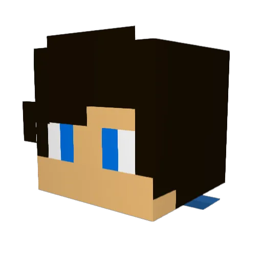 Chris02845 Minecraft avatar head, 3D render