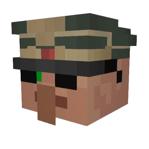 Chris092799 Minecraft avatar head, 3D render