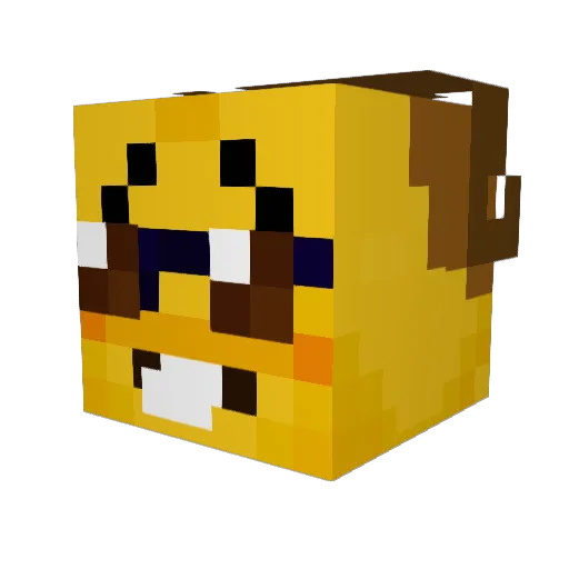 Chris112112 Minecraft avatar head, 3D render