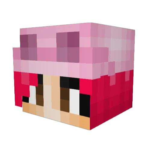 Chris20GV Minecraft avatar head, 3D render