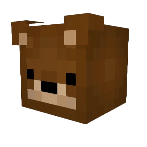 Chris33666 Minecraft avatar head, 3D render