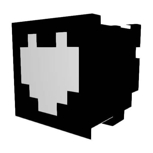 Chris7z Minecraft avatar head, 3D render