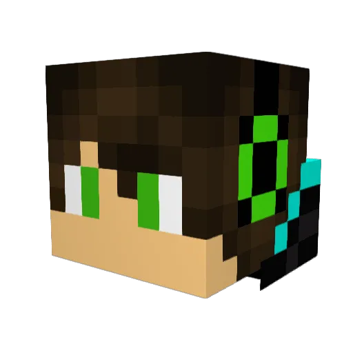 ChrisAndTheMike2 Minecraft avatar head, 3D render