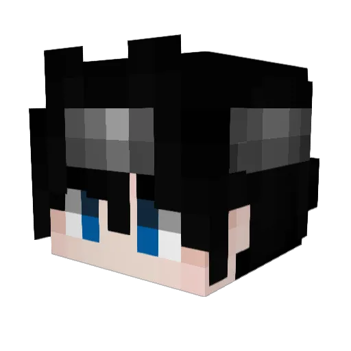ChrisC02 Minecraft avatar head, 3D render