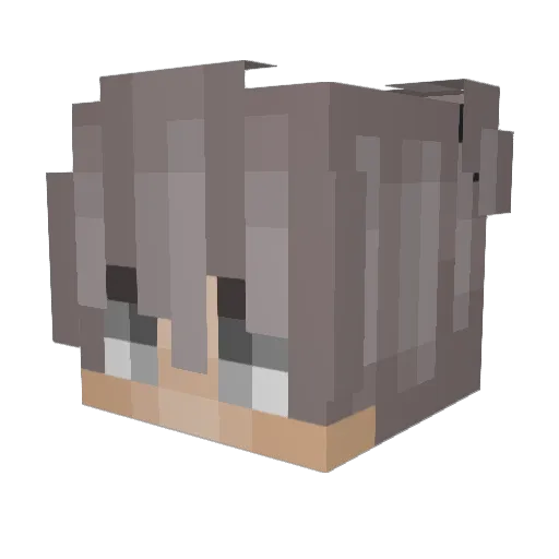 ChrisComedy Minecraft avatar head, 3D render