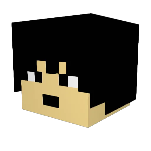 ChrisCoolMine Minecraft avatar head, 3D render