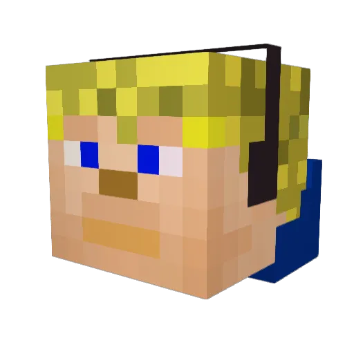 ChrisCrEEper11 Minecraft avatar head, 3D render