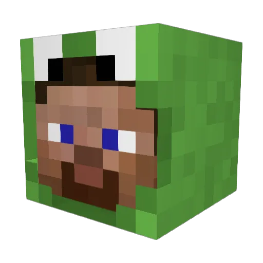 ChrisCrossAppleS Minecraft avatar head, 3D render