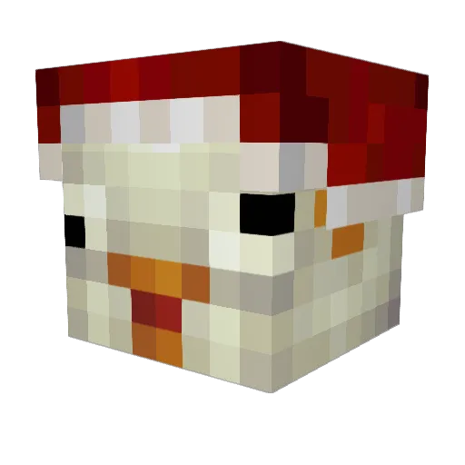 ChrisDABeast Minecraft avatar head, 3D render