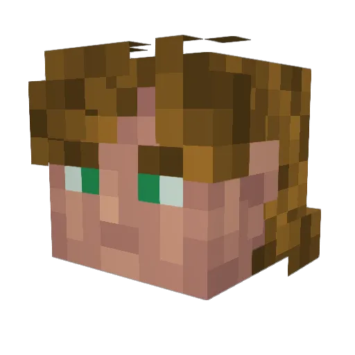 ChrisDian212 Minecraft avatar head, 3D render