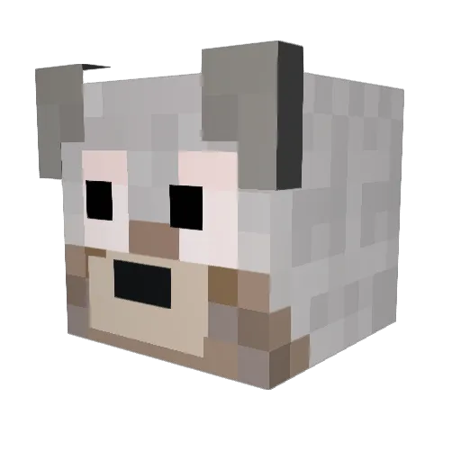 ChrisGamezNStuff Minecraft avatar head, 3D render